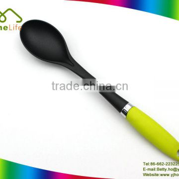 New design kitchenware soup cooking silicone nylon spoon