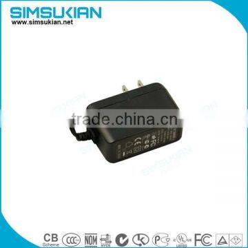 USA/UK/EU/AU plug ac dc wall mounted adapter power adapter 100V~240VAC to 12v