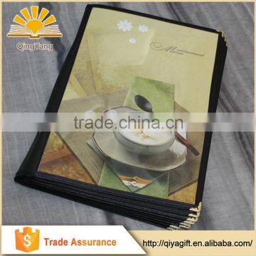 Hot Sale Top Quality Best Price Customized Cheap Menu Cover For Restaurant