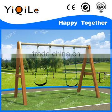 Solid wooden swings for children outdoor swing stand outdoor swing chair wooden