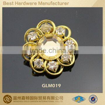 bright gold color rhinestone buttons for garments