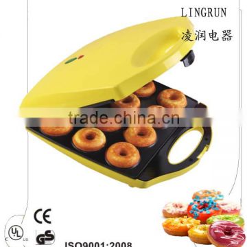 Professional donut maker 12pcs plastic donut maker oil free snack maker