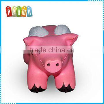 Pink Pig PU Stress Reliever Customized Shape PU Stress Ball