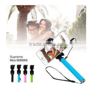 2015 Best Selling Supreme Mini Wired Selfie Stick