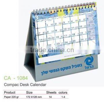 2015 Wholesale Standing Funny Cute Cardboard Desk Calendar