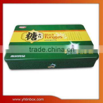 rectangular tea tin box