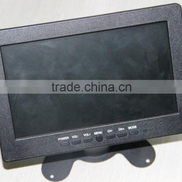 high quality widescreen 7inch used motorized lcd car monitor with AV