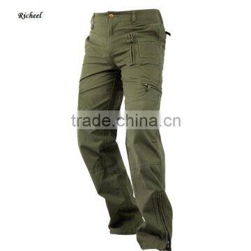China Supplier Cotton Canavas Olive Green Men Military Official Cargo Pants