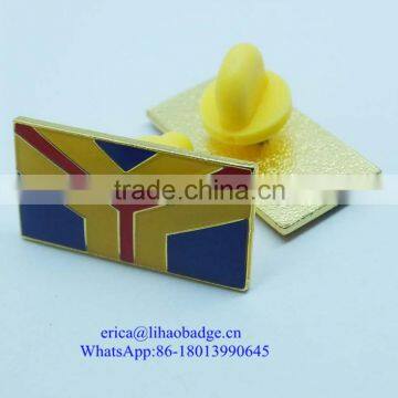 Custom Cheap Soft Enamel Metal Security Badges Lapel Pin No Minimum