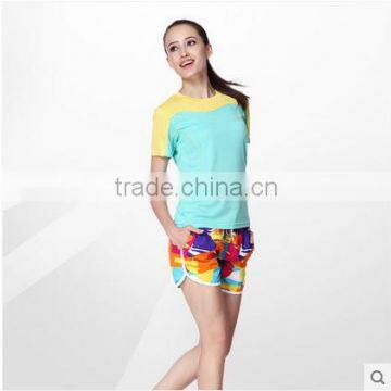 Hot sell football sportswear women t shirt