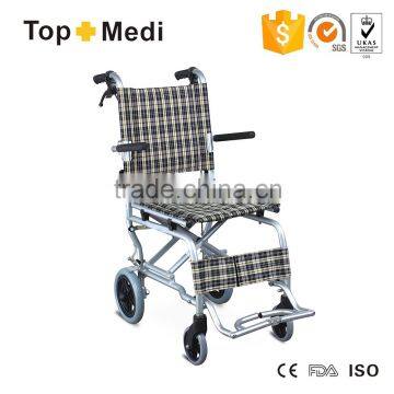 Rehabilitation Therapy Supplies Topmedi Mini easy-carry wheelchair