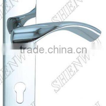 284-315 CP zinc door handle on plate