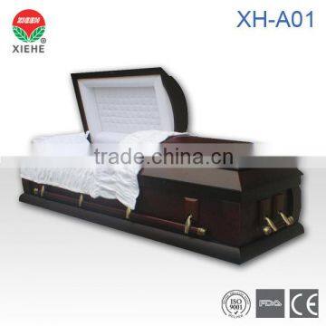 XH-A01 Wood Funeral Coffin