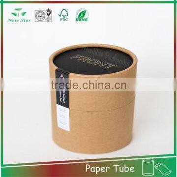 factory brown karft cardboader paper OEM packaging can for cosmetic