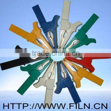 55mm 6 colors complete insulated mini alligator clips