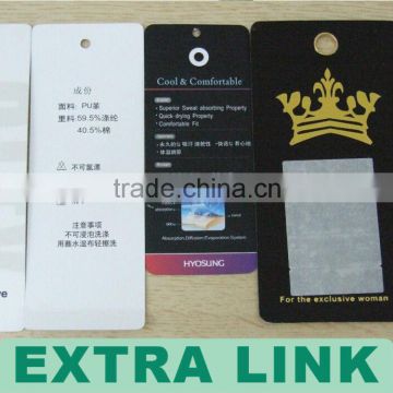 Wholesales Custom Jewelry Tags/Folding Printed Hangtag, Customized Earring/Necklace Paper Price Card(We Supply Factory Price)