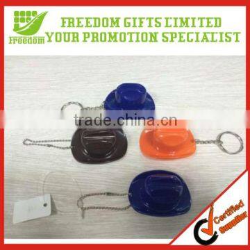 Torch Cowboy Hat Flash Light Plastic Keychain