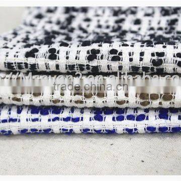 2016 M.seven Black/white Thick Tweed Fabric, Wool Blend Polyester Fabric for Casual and Formal Wear photo-6