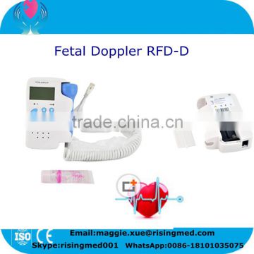 CE Approved Fetal Heart Rate Doppler Pocket Fetal doppler LCD monitor for pregnant FHR with low price