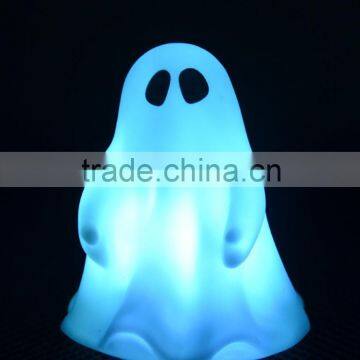 Kids Rechargeable Led Mini halloween lights with button batteries white ghost night light