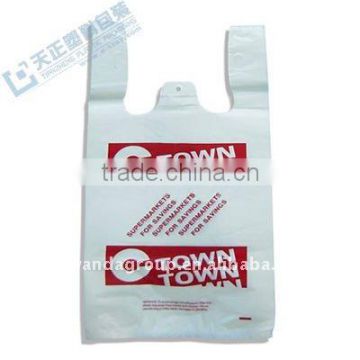 degradable hdpe Plastic packaging Bag with T-shirt Shape