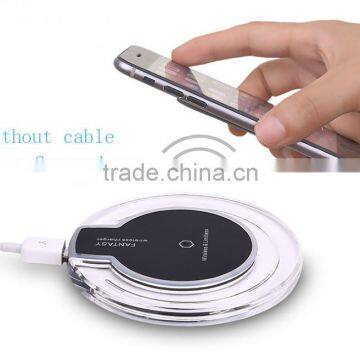 FACTORY OEM QI WIRELESS CHARGER PAD STAND QI WIRELESS CHARGER PAD WITH LCD LIGHT FOR GALAXY S7 EDGE photo-6