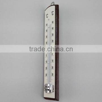 Mahogany Practical Wood Thermometer photo-4