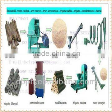 most popular straw briquettes making line from Chinese manufacturer