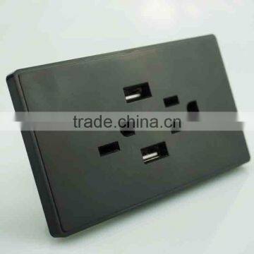 usb electrical switch and socket 3 pin wall socket with usb