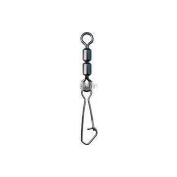 High speed fishing double rolling swivels with hooked snap