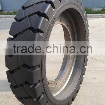 Solid Construction Tyre 10.00-20 Used for Railway Wheel photo-3