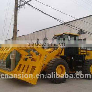 Тяжелый грабель для уборки корней и кустарников для фронтального погрузчика 950H с быстросъемным креплением photo-2