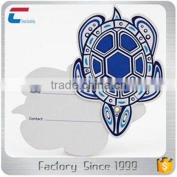 Customized CMYK Printing Plastic PVC Irregular Shape Luggage Tags