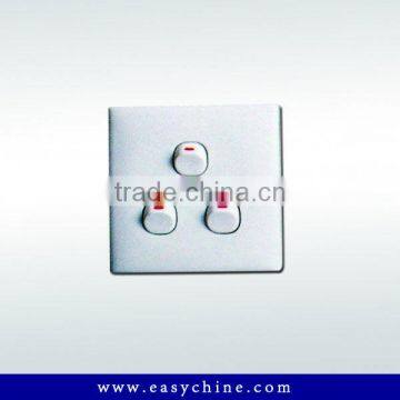 Three Gang Italian Wall Switch And Socket