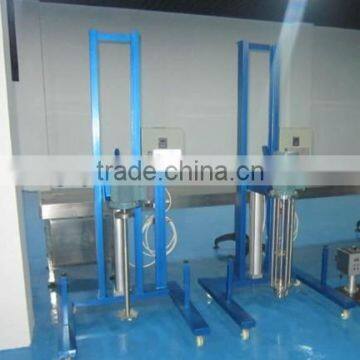 Moveable pneumatic lifting high shear disperser