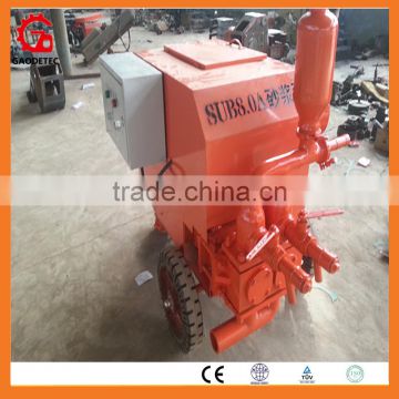 China made electric piston cement mortar plastering machine for wall