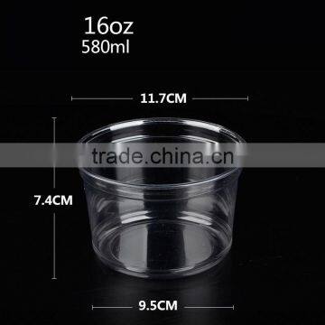 Super Cheap Useful Disposable 12oz Plastic Blister Salad Bowl photo-5