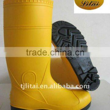 2015 HOT rain safety work shoes boots,PVC mining safety boots with steel toe