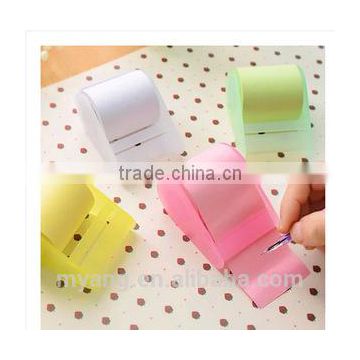 Mini roll paper sticker memo pad/custom reel sticky notes