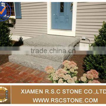 G603 grey outdoor stone steps risers granite stairs