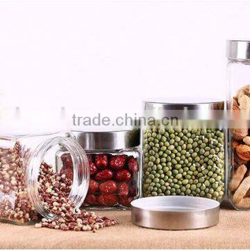 900ml Square Candy Glass Jar Square Food Glass Jar Square Glass Jar With Lid photo-3