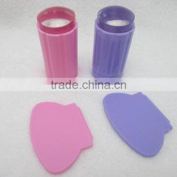 2016 New Color Stamp Nail Art Clear Plastic Plate Jelly Stamp Scraper Toolset Stamp Scraper Kit photo-2