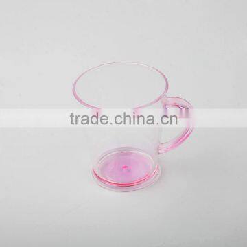 4-color Bottom Spray Colored Fashion Drinking Plastic Cup photo-3