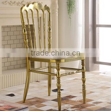 quality polished champange gold stainless steel luxury modern chiavari chair LQ-SSC001C