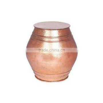 Embossed Bronze Drum Table photo-3