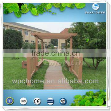 decorative wpc composite pergola garden art outdoor