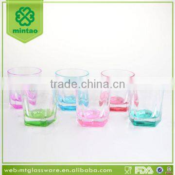 Attractive Design Whiskey Glass With Color Bottom photo-3