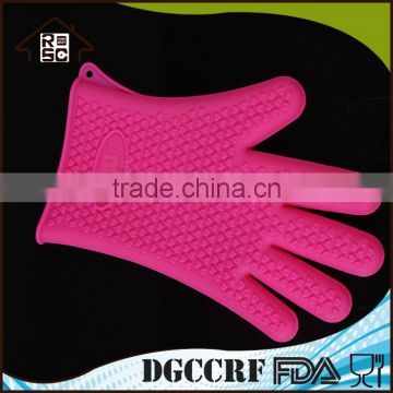 NBRSC Strict Quality Checked Healthy and Protective Silicone Oven Gloves With Fingers Oven Mitt Kitchen Glove