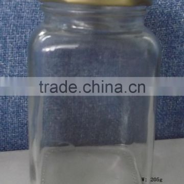 10oz 300ml Wholesale fashionable design clear glass jar