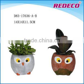 Round mini concrete cement planter pot for wholesale